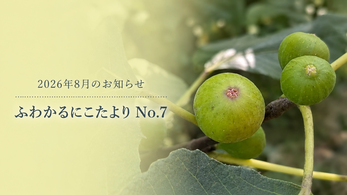 2026年8月のお知らせ｜営業カレンダー・ふわかるにこたよりNo.7